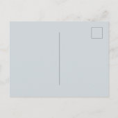 Frans Lichtblauw Crème Envelope Hart Bloem Briefkaart (Achterkant)