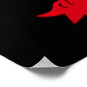 Frans Lick Indiana als de Natuur niet plat zal zij Poster (Hoek)