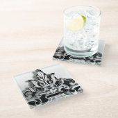 Frans Lijst Glazen Onderzetter (Schuin)