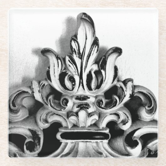 Frans Lijst Glazen Onderzetter (Voorkant)