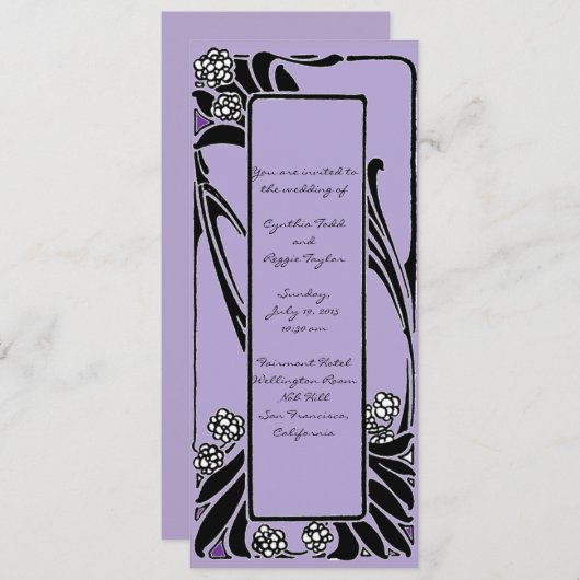 Frans Lijst kunstmatig opgerold Kaart (Voorkant / Achterkant)