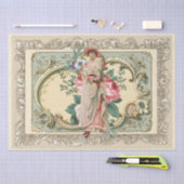  Frans Lijst  ventilator Roos verkoper Tissuepapier (Craft)