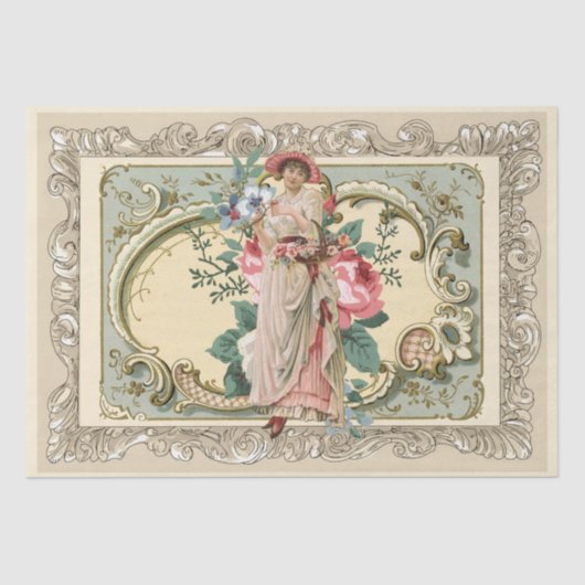  Frans Lijst  ventilator Roos verkoper Tissuepapier (Voorkant)