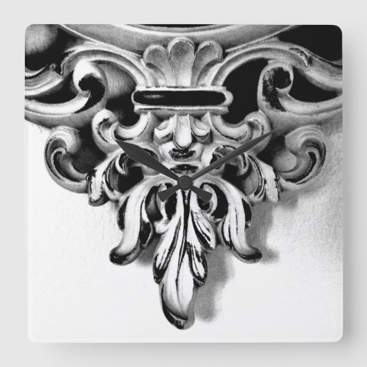 Frans Lijst Vierkante Klok (Voorkant)