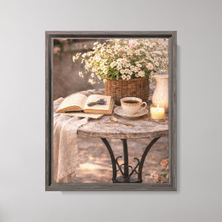Frans linnen kunst platteland romantische charme canvas afdruk
