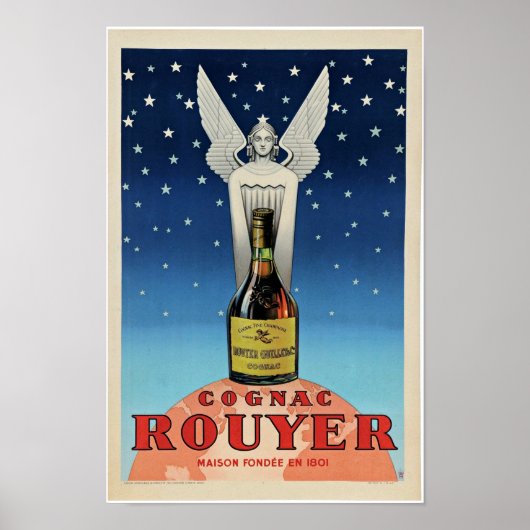  Frans liqueur Alcohol Art Deco Poster (Voorkant)