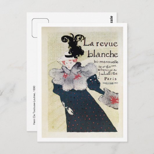 Frans literair blad Briefkaart (Voorkant / Achterkant)