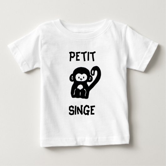 Frans Little Monkey Baby T-shirt (Voorkant)
