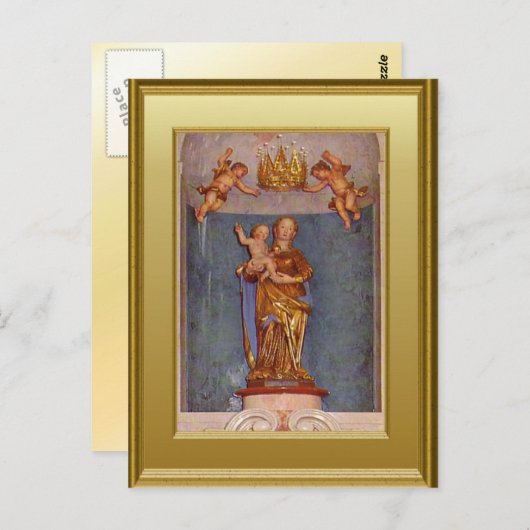 Frans lokaal hormoon met St Christopher Briefkaart (Voorkant / Achterkant)