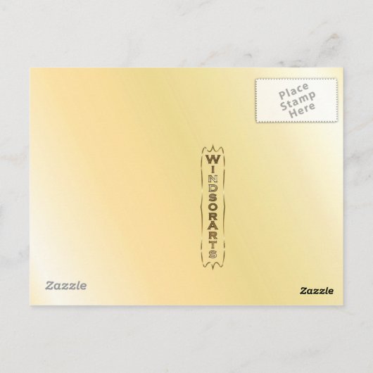 Frans lokaal hormoon met St Christopher Briefkaart (Achterkant)