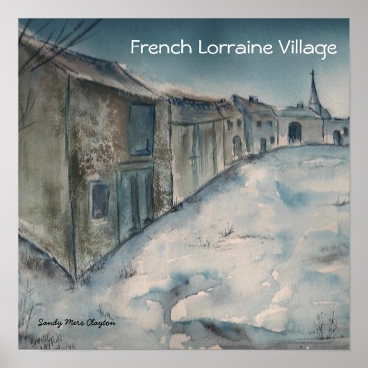 Frans Lorraine Village Poster (Voorkant)