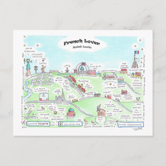 Frans Lover Small Briefkaart (Voorkant)