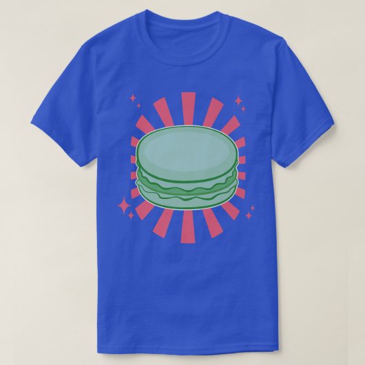 Frans Macaron Baker Cute Baking Dessert Japans T-shirt (Design voorkant)