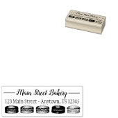 Frans Macaron Cookies Bakery Pastry Chef Food Rubberstempel (Gestempeld)