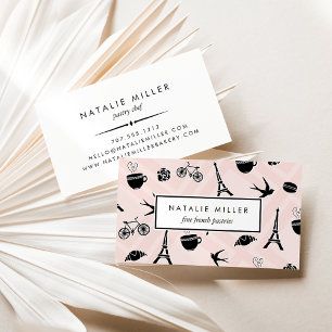 Frans Macaron & Croissant   Pastechnok Visitekaartje