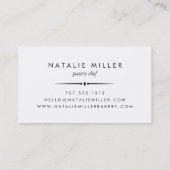 Frans Macaron & Croissant | Pastechnok Visitekaartje (Achterkant)