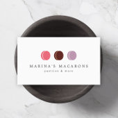 FRANS MACARON TRIO LOGO 3 op Wit Visitekaartje