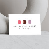 FRANS MACARON TRIO LOGO 3 op Wit Visitekaartje