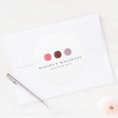 FRANS MACARON TRIO LOGO 3 ronde Stickers (Envelop)