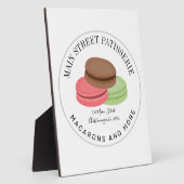 Frans Macarons Food Business Patisserie Adres Fotoplaat (Zijkant)
