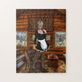 FRANS MAID LOG HOUSE PUZZZLE LEGPUZZEL (Verticaal)