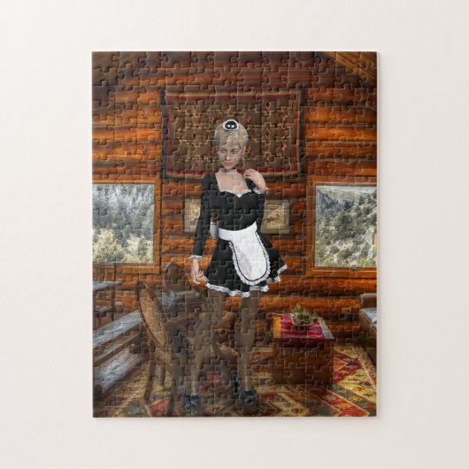 FRANS MAID LOG HOUSE PUZZZLE LEGPUZZEL (Verticaal)