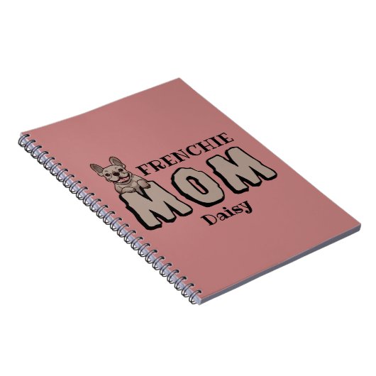 frans mam frans bulldog lover aangepaste naam notitieboek (Rechterzijde)