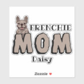frans mam frans bulldog lover bruin sticker (Vel)