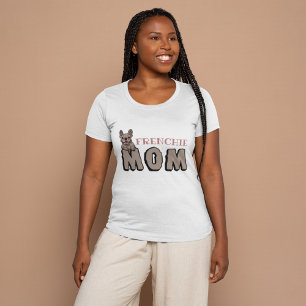 frans mam frans bulldog lover bruin t-shirt