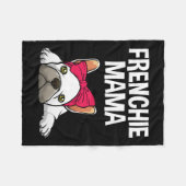 frans mam frans bulldog ontwerp voor vrouwen groot fleece deken (Voorkant (Horizontaal))