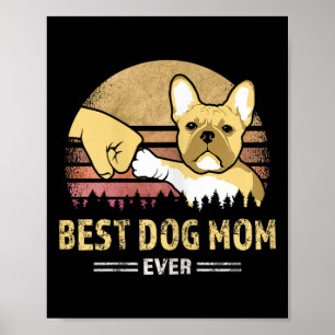 frans mam ooit  frans bulldog puppy lov poster