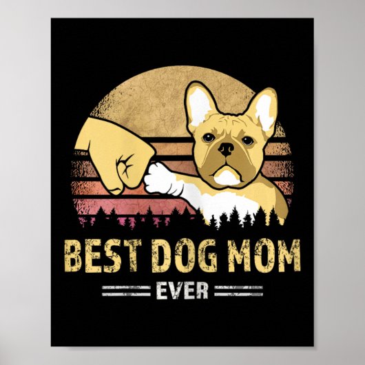 frans mam ooit frans bulldog puppy lov poster (Voorkant)