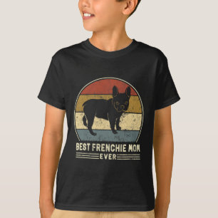 frans mam ooit retro frans bulldog hond mam t-shirt