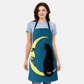 Frans Man in de maan en de kat Schort (Gedragen)