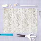 Frans Manuscript handgeschreven Grunge Cursief T Tissuepapier (Craft)