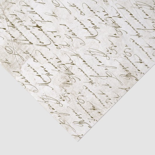  Frans Manuscript handgeschreven Grunge Cursief T Tissuepapier (Detail)