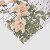 Frans Manuscript  Roze Rozenbeest Briefkaart Tissuepapier (Detail)