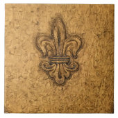 Frans Mardi Gras | Fleur De Lis New Orleans Tegeltje (Voorkant)
