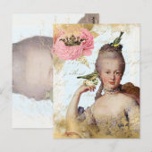 -Frans Marie Antoinette shabby Briefkaart (Voorkant / Achterkant)