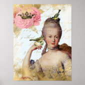 -Frans Marie Antoinette shabby Poster (Voorkant)