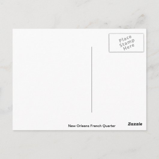 Frans Marktteken Briefkaart (Achterkant)