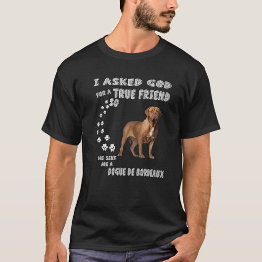 Frans Mastiff Dog mam pap kostuum, Cute Dogue de T-shirt (Voorkant)