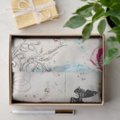 frans meisje een tissuepapier (Geschenk)