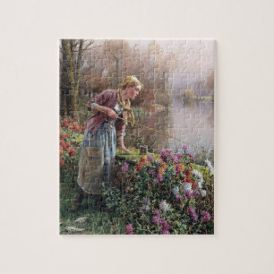 Frans meisje Vist in Bretagne Legpuzzel