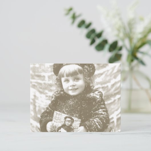 -Frans-meisjesfotofeestdag Briefkaart (Staand voorkant)