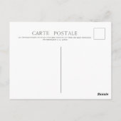 -Frans-meisjesfotofeestdag Briefkaart (Achterkant)