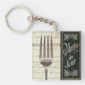 Frans Menu en Fork Sleutelhanger (Voorkant)