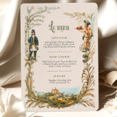  Frans Menu Kaart Classic Europees Charme