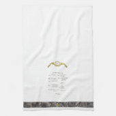 Frans menu keukenhanddoek (Verticaal)