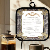 Frans Menu Pothouder Pannenlap